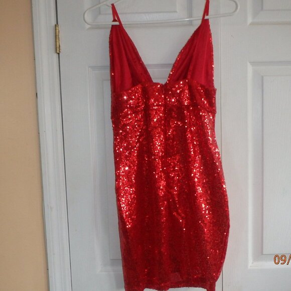 Red Sequin Dress - Picture 2 of 12